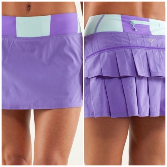 Lululemon Run Pace Setter Skirt in Power Purple Bold Stripe Sz. 6 - Picture 8 of 8